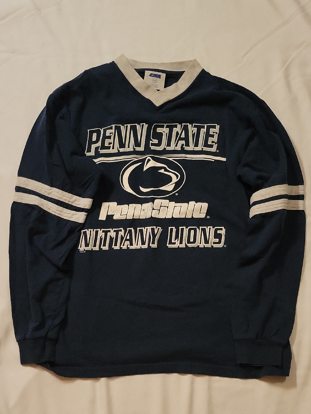 Penn State Nittany Lions Navy & White Long Sleeve Shirt